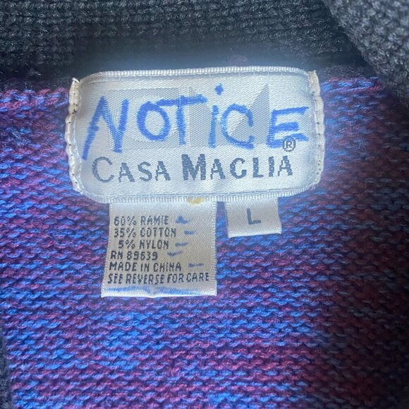 VTG Southwestern/Western/Tribal/Aztec Cowichan Cardigan Sweater L 80’s 90’s 142R - Picture 6 of 7